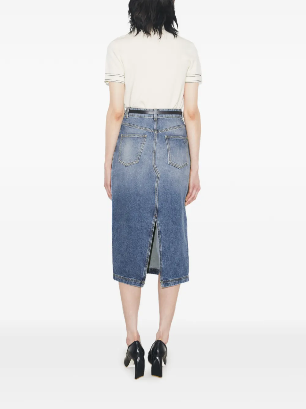  Tory Burch Denim Skirt - Blue 