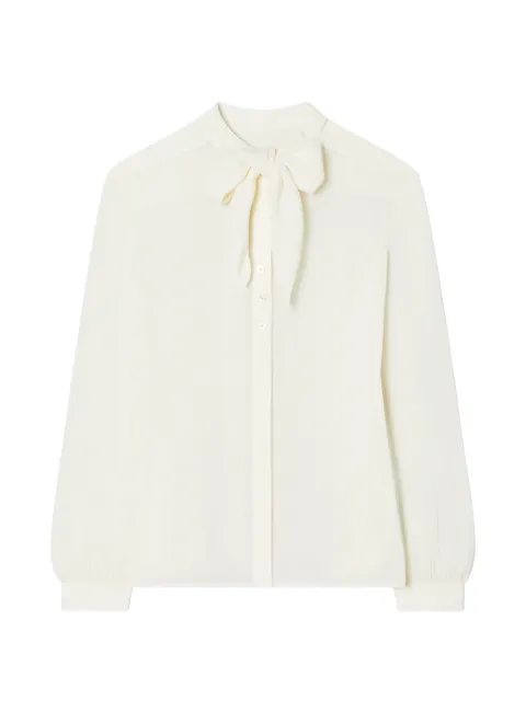 Tory Burch georgette bow blouse