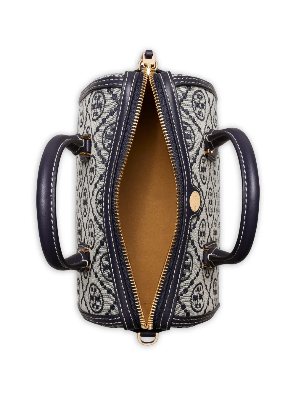 Tory Burch Petite Barrel tas met T-monogram Blauw