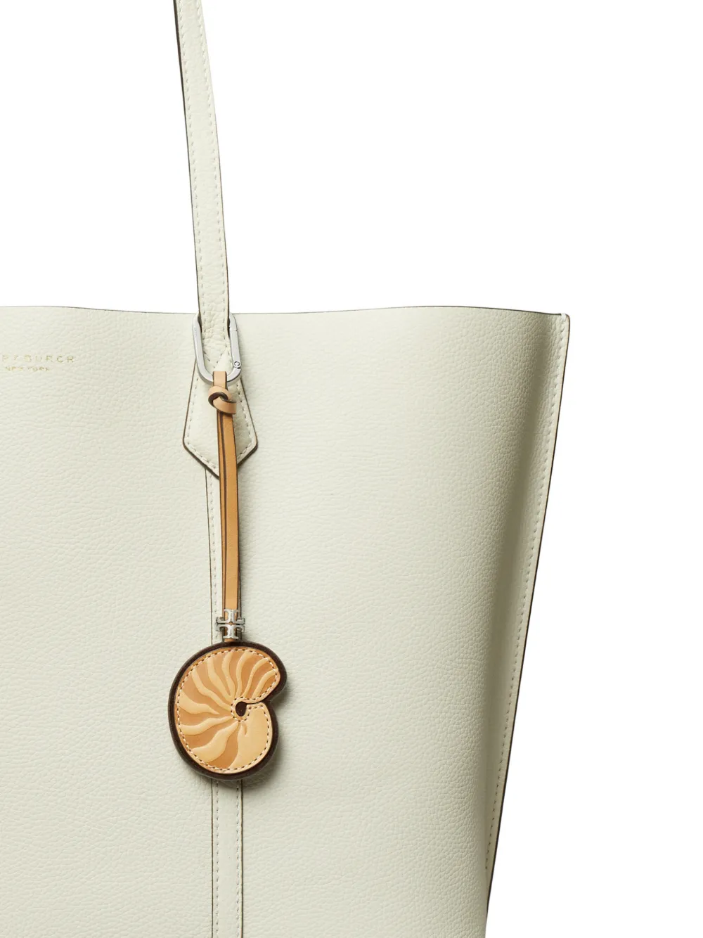 Tory Burch Tassenbedel met slak Beige
