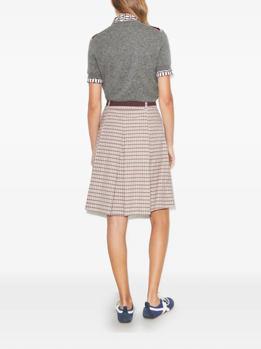  Tory Burch Chevron Wool Top - Grey 