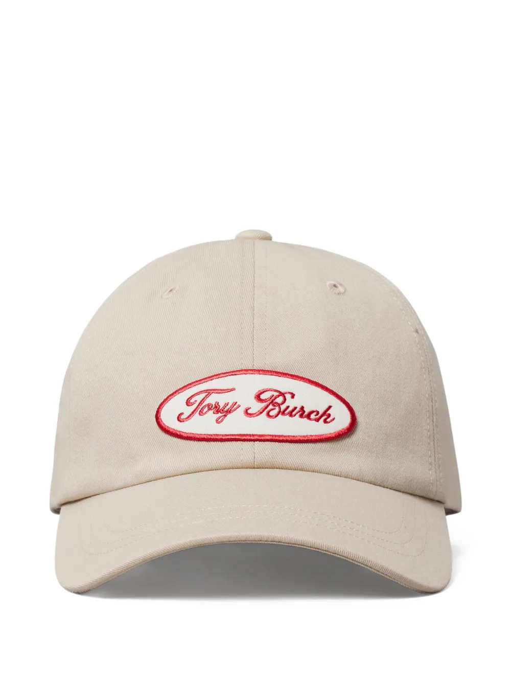 Tory Burch logo-patch baseball cap - Toni neutri