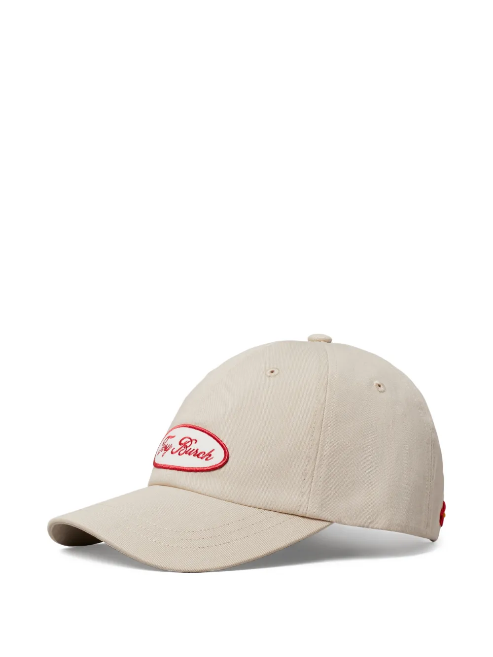  Tory Burch Logo-patch Baseball Cap - Neutrals 
