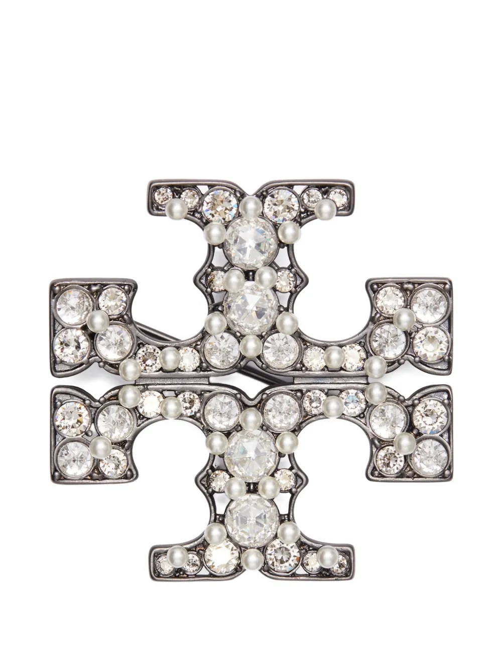 Tory Burch Moondance pearl brooch - Schwarz