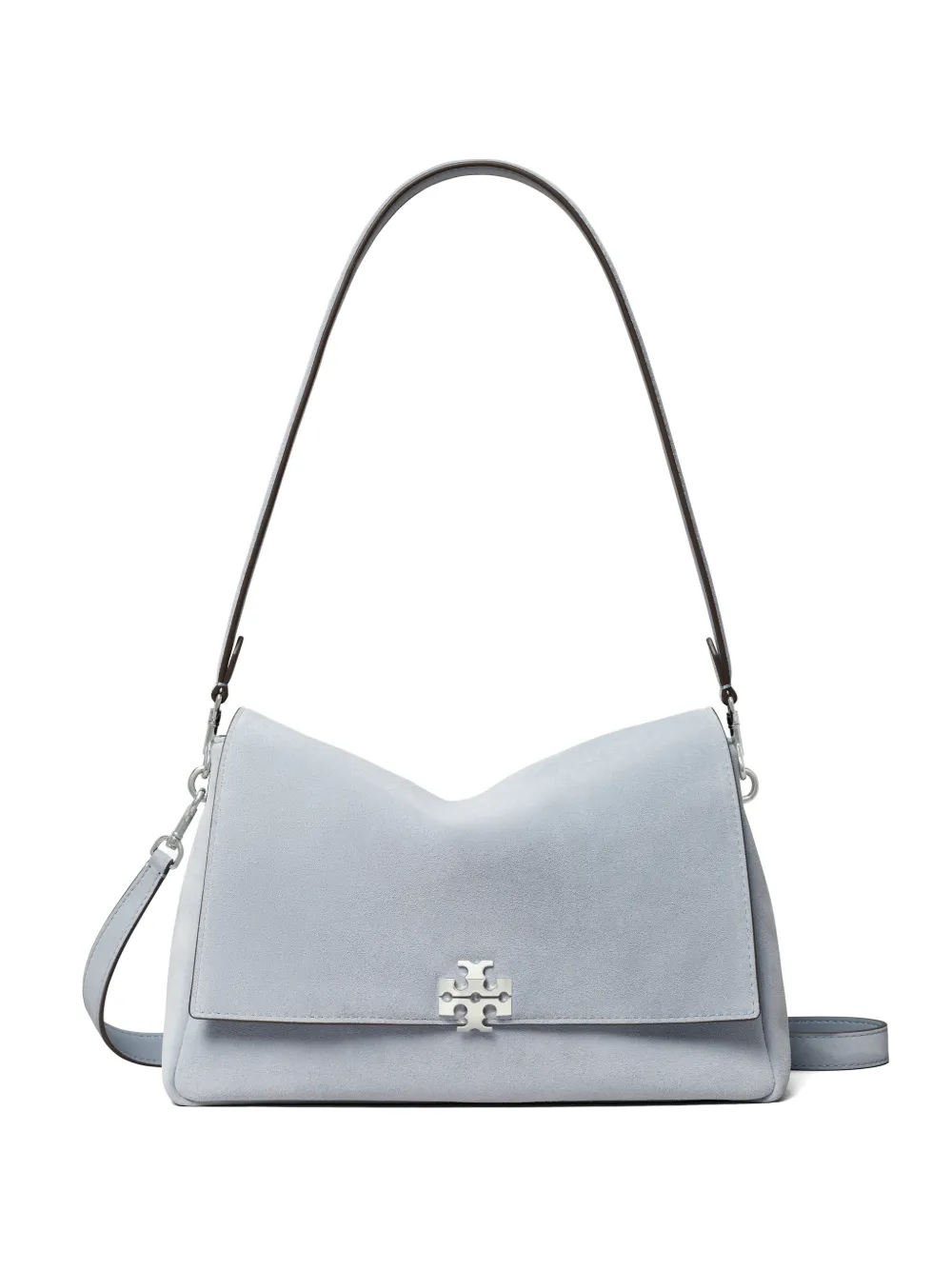 Tory Burch Borsa a spalla Charlie in pelle scamosciata - Blu