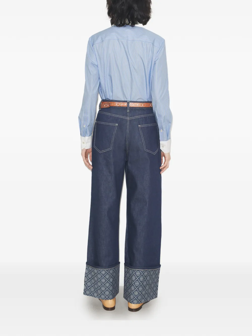 Tory Burch Gestreepte blouse Blauw