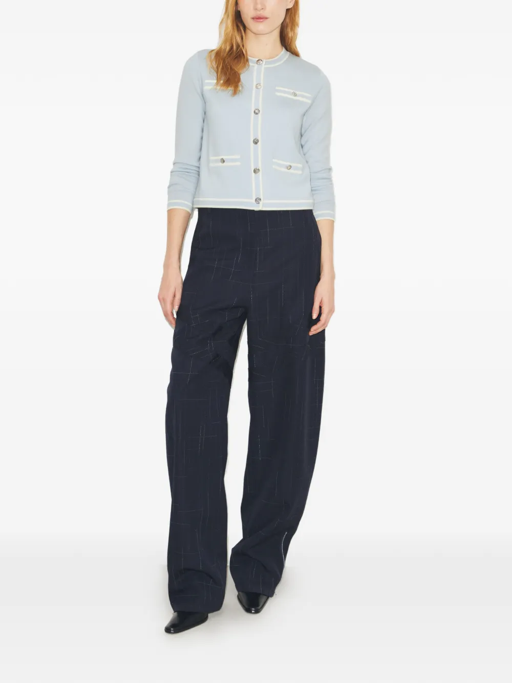 Tory Burch Kendra Cardigan - Blue 