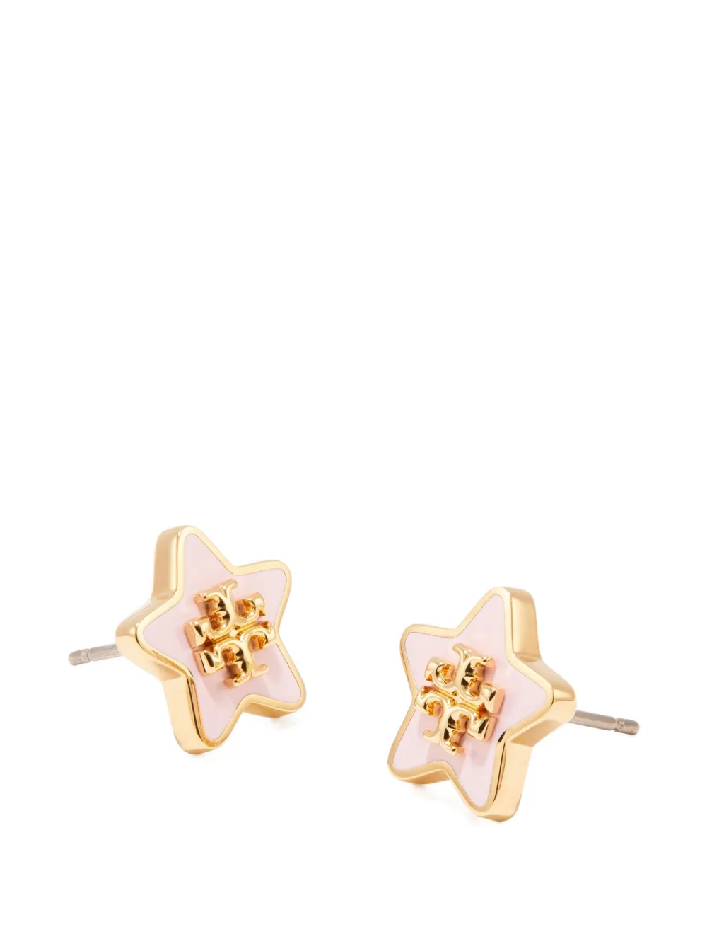  Tory Burch Forget Me Not Enamel Stud Earrings - Gold 