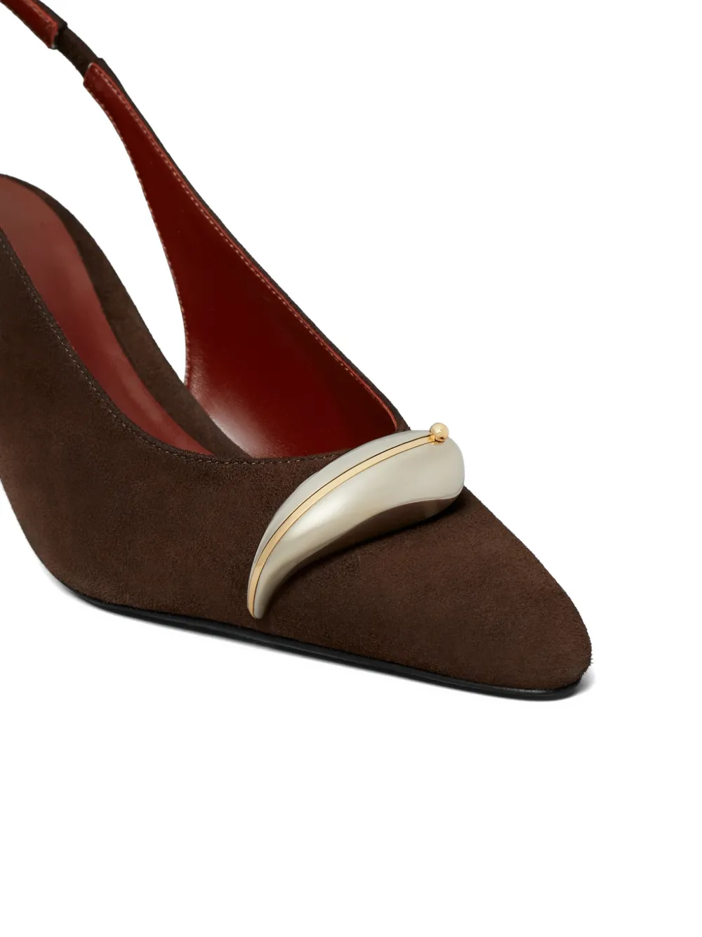 Tory Burch Pierced XL slingback pumps Bruin