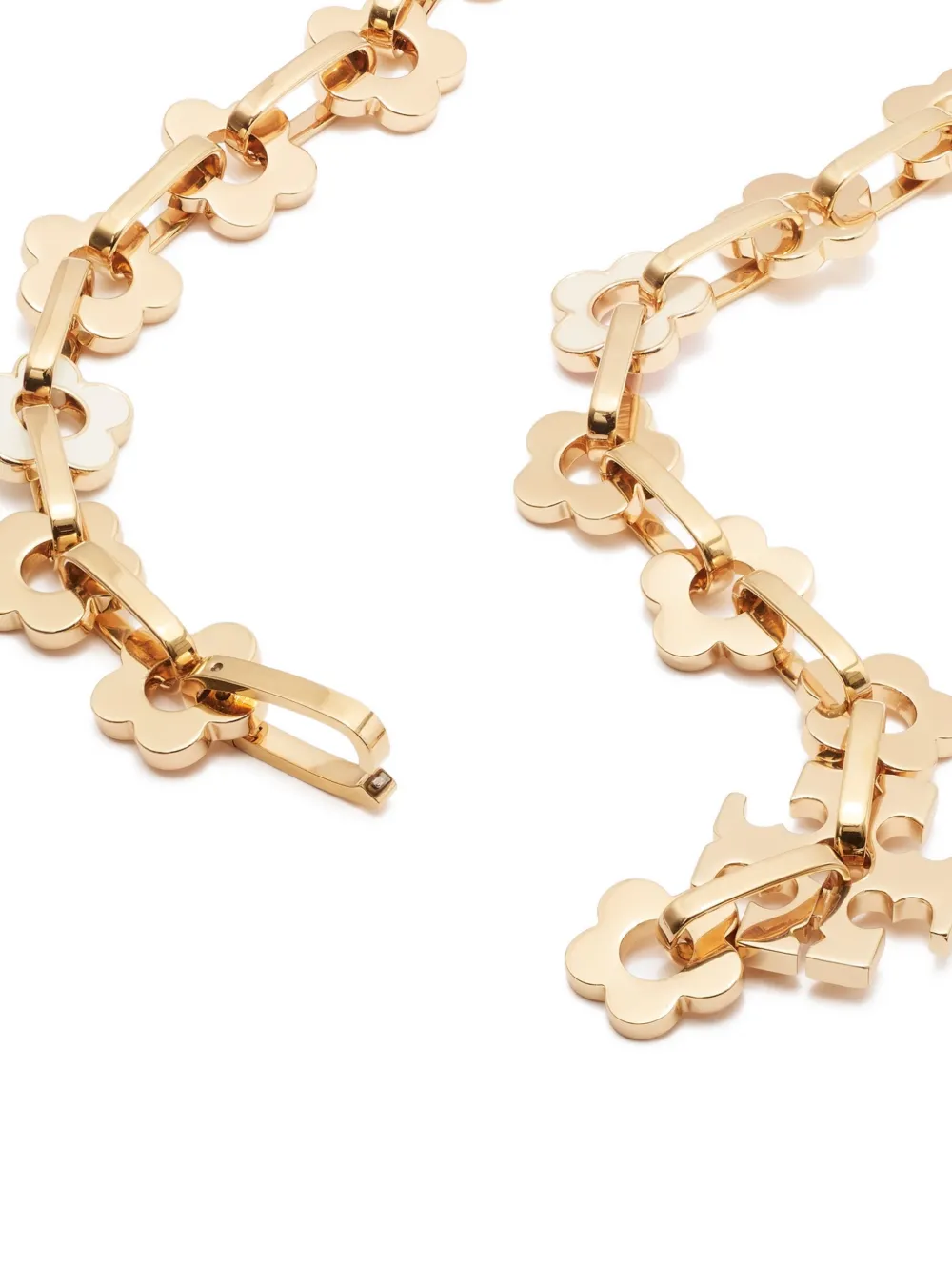  Tory Burch Forget Me Not Interlocking Necklace - Gold 