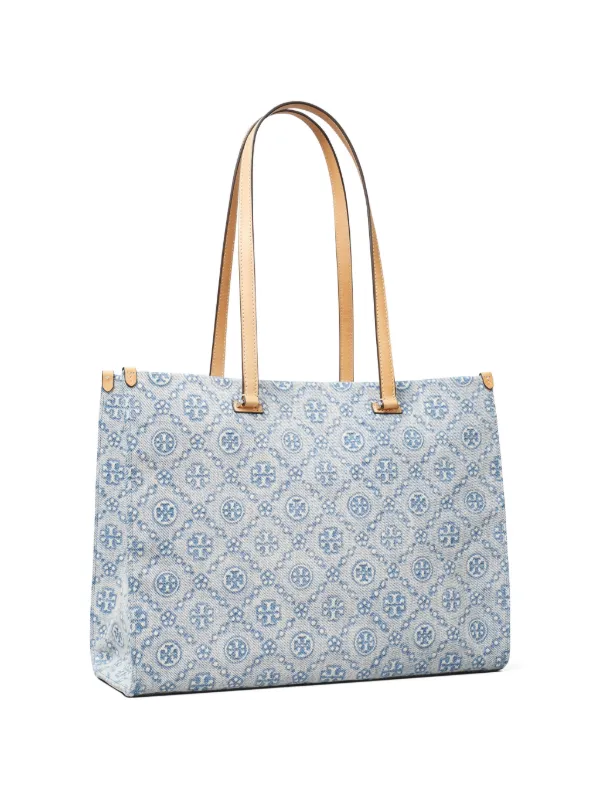 Tory Burch T Monogram Denim Tote | Blue | FARFETCH