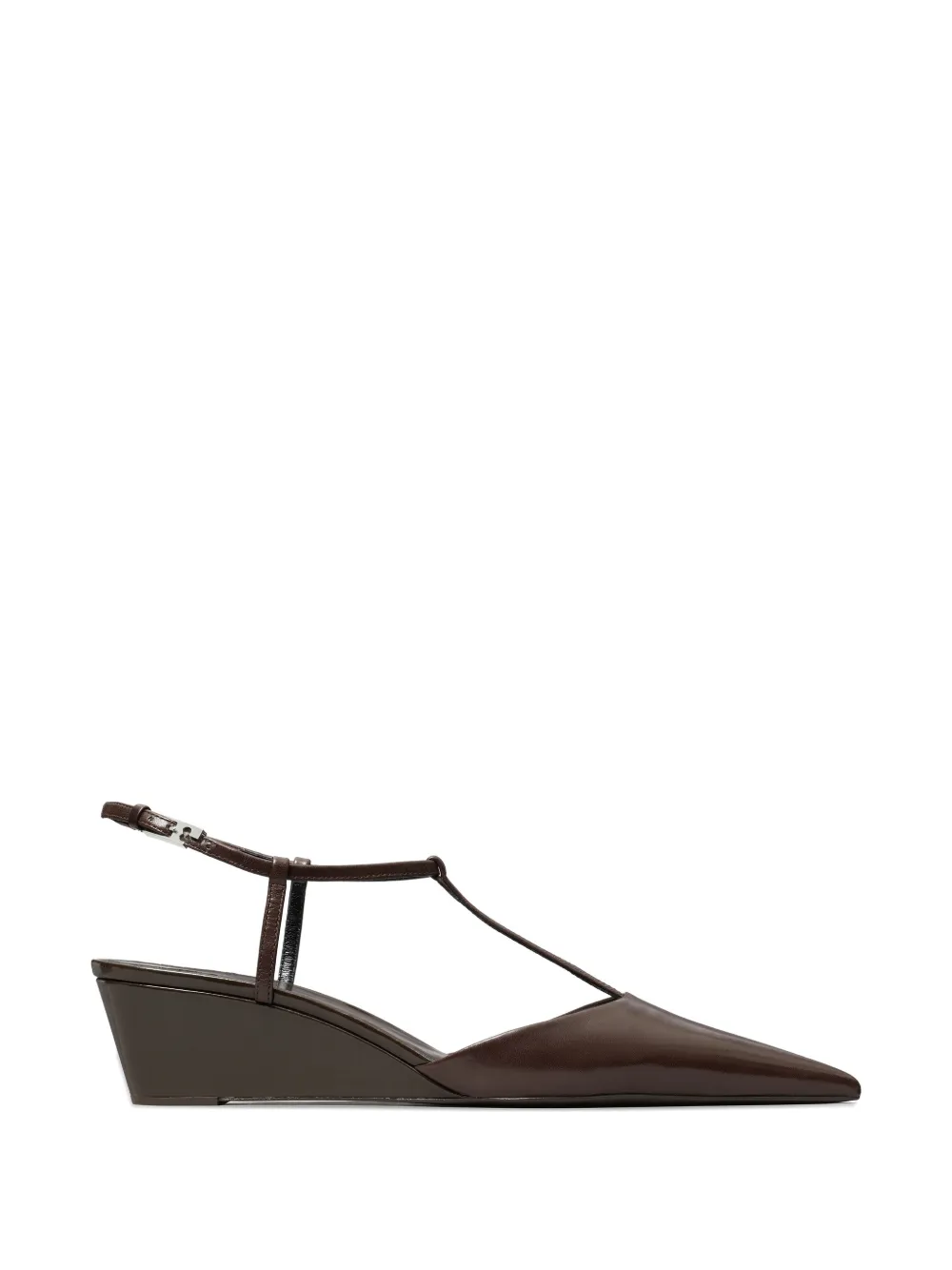 Tory Burch Gigi sleehak met T-bandje Bruin