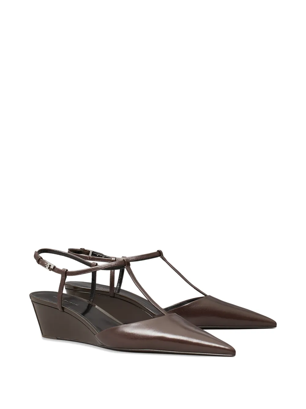 Tory Burch Gigi sleehak met T-bandje Bruin