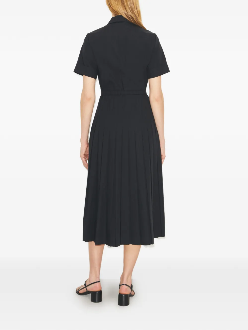 Tory Burch Geplooide blousejurk Zwart