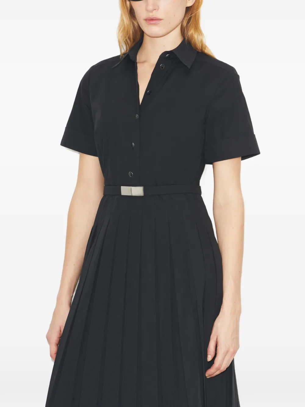 Tory Burch Geplooide blousejurk Zwart