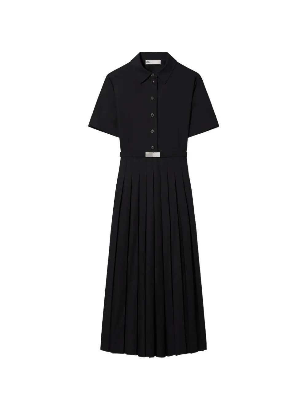 Tory Burch pleated poplin shirtdress - Nero
