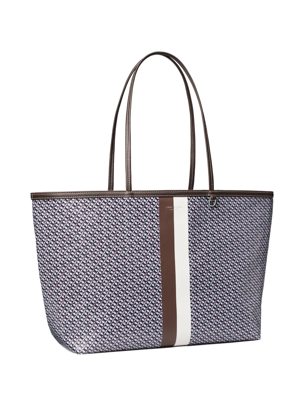 Tory Burch Racer shopper met print Blauw