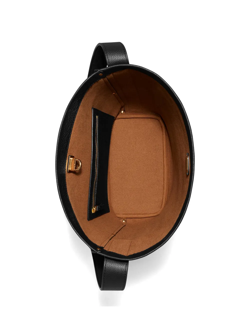 Tory Burch Slim Lock bucket-tas Zwart