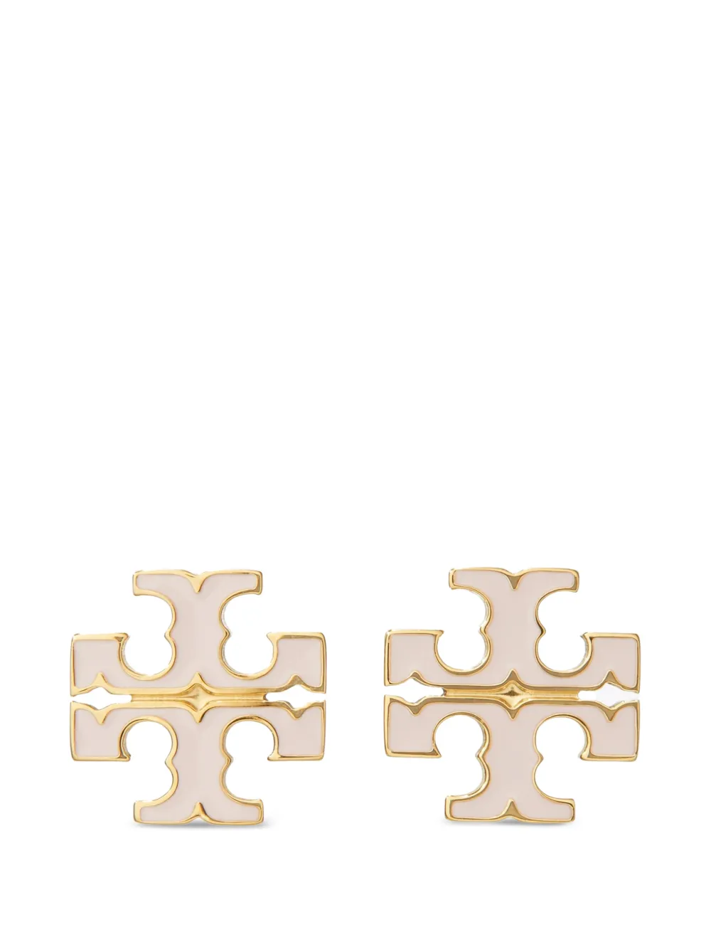 Tory Burch small icon enamel stud earrings - Oro