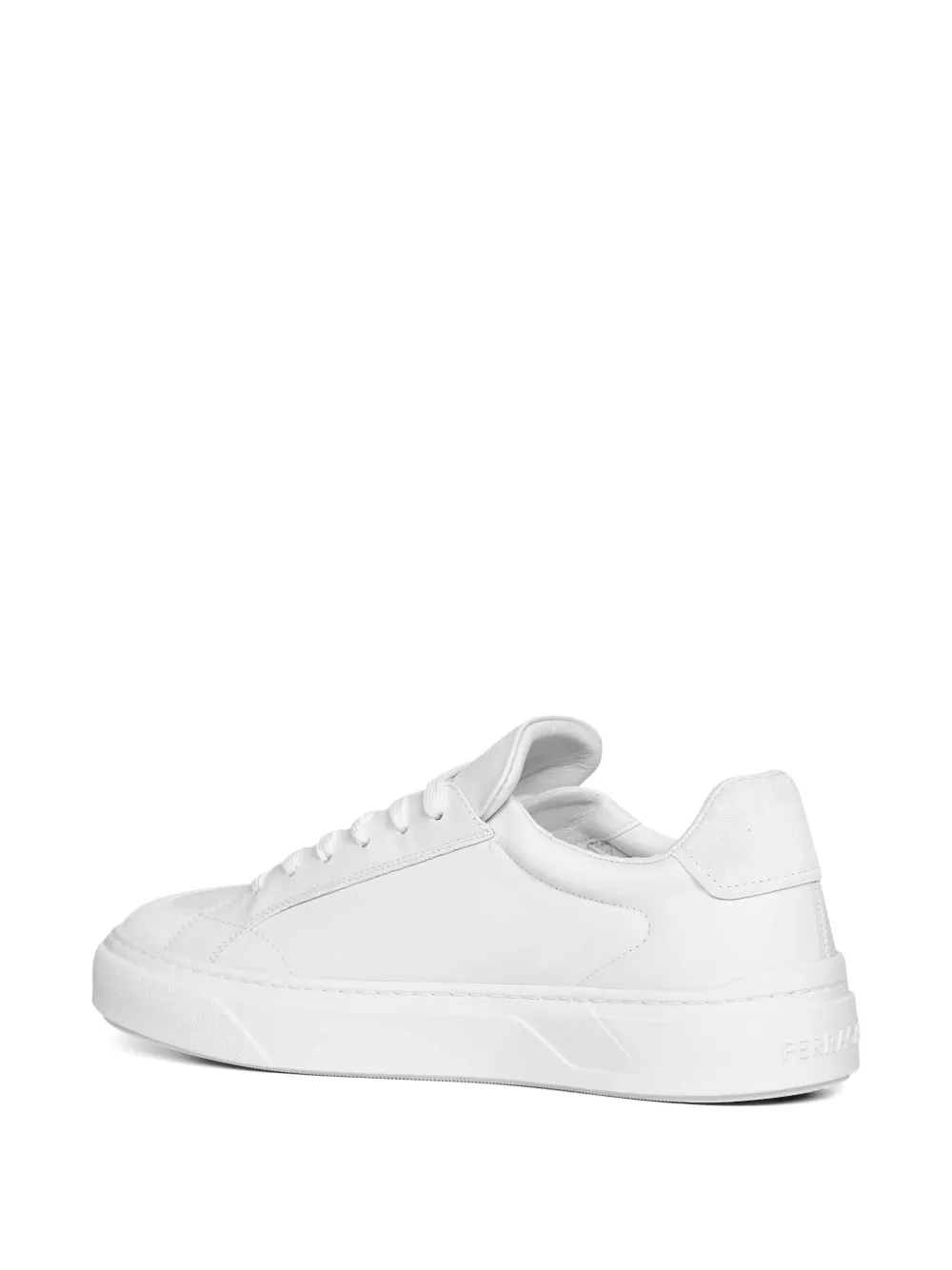 Ferragamo Gancini leren sneakers Wit
