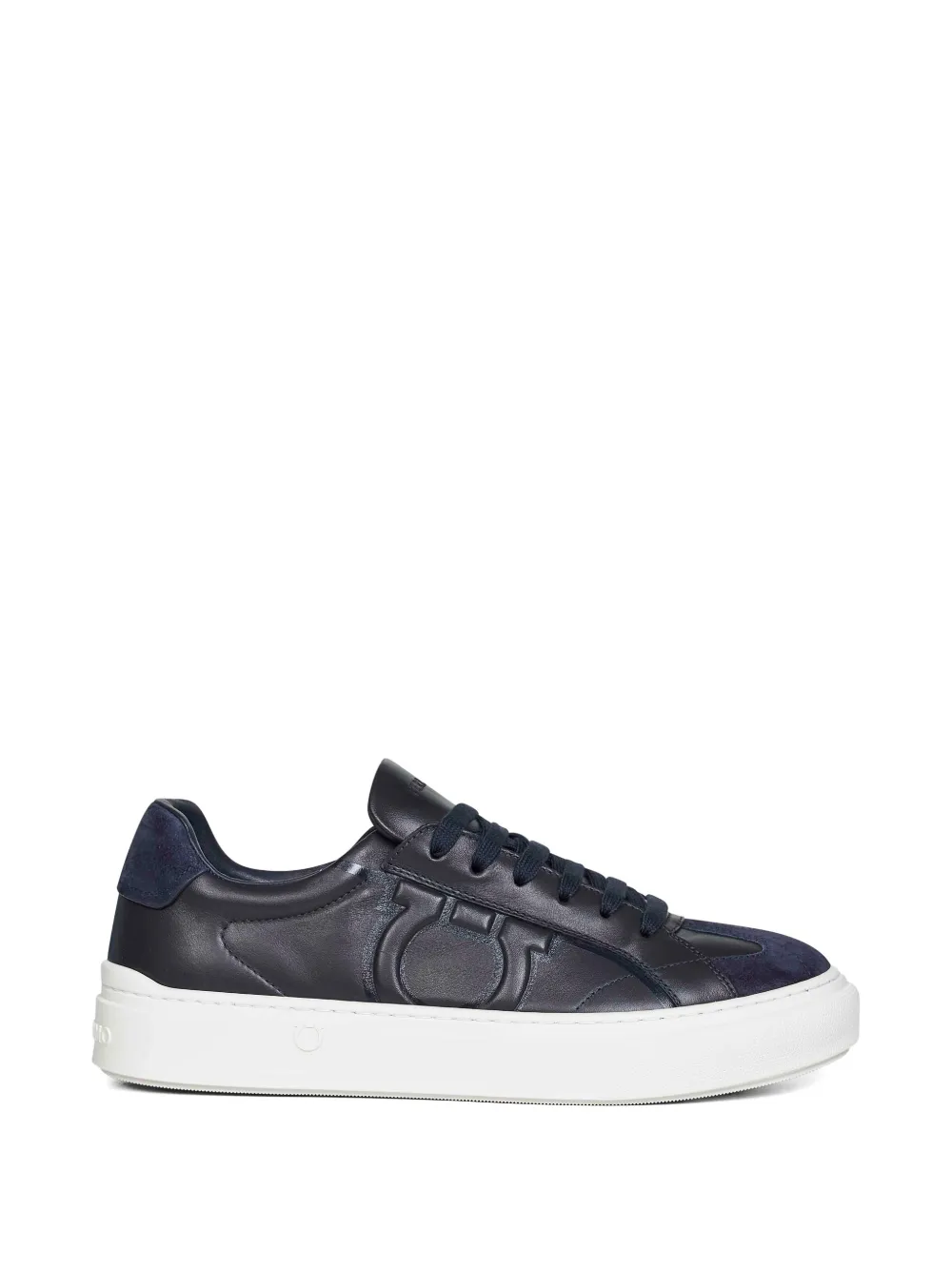 Ferragamo Gancini leather sneakers - Blu