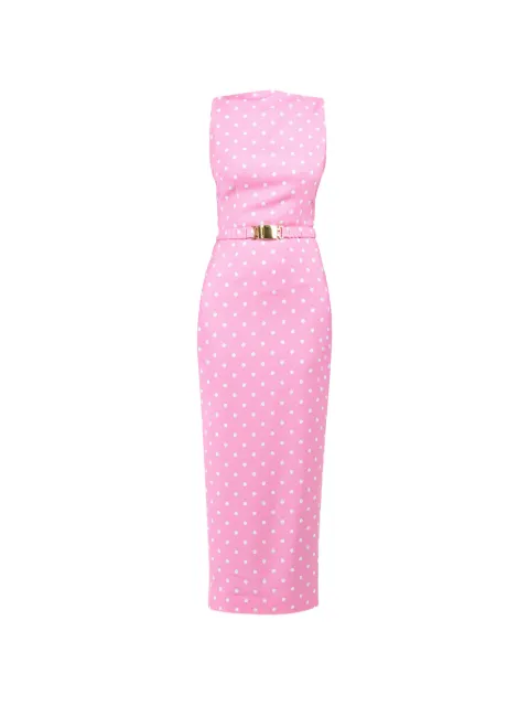 Rowen Rose robe longue à pois