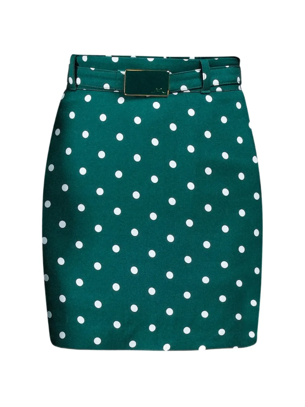 Rowen Rose polka-dots belted mini skirt - Verde