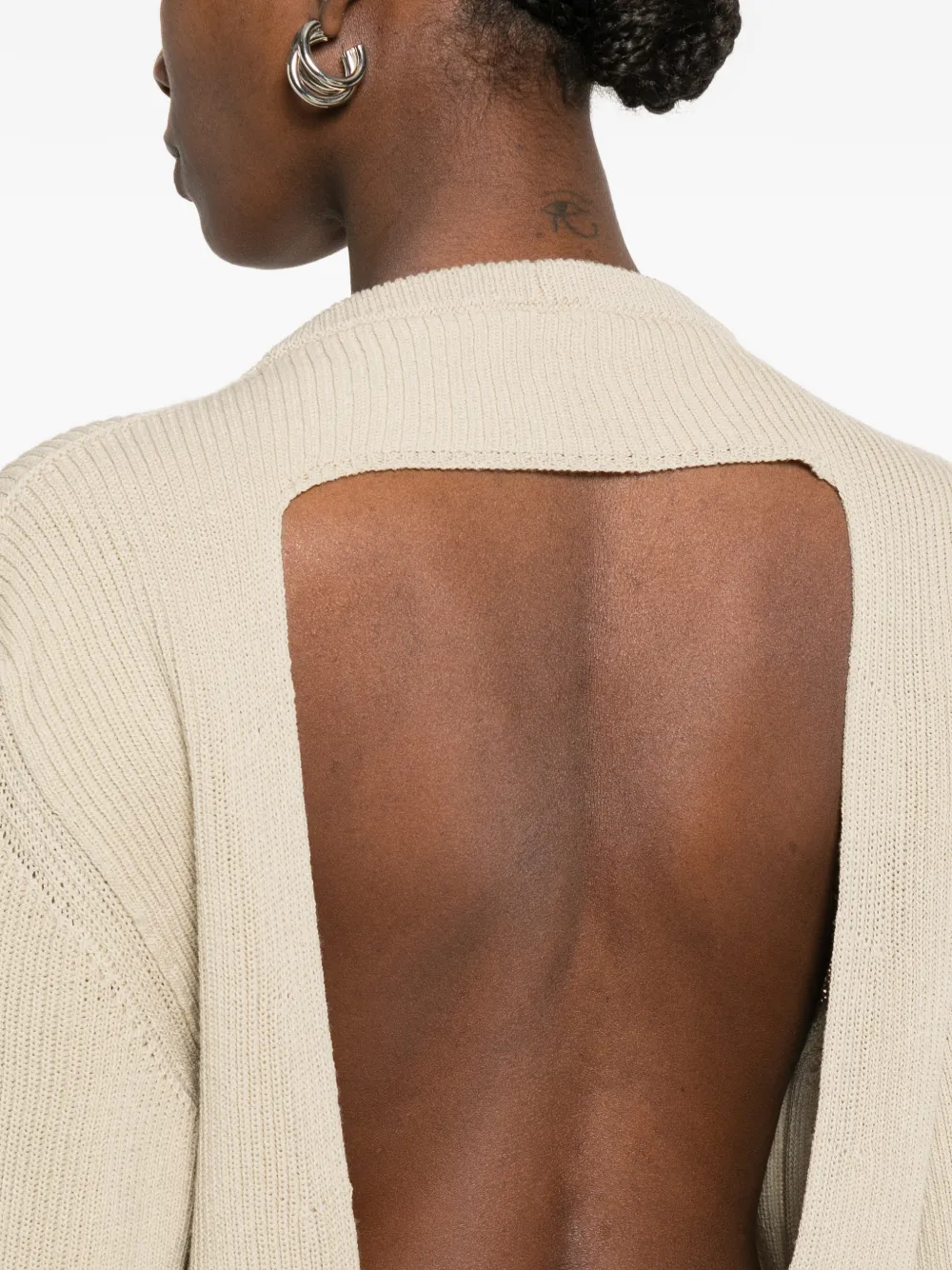 Rick Owens Geribbelde trui Beige