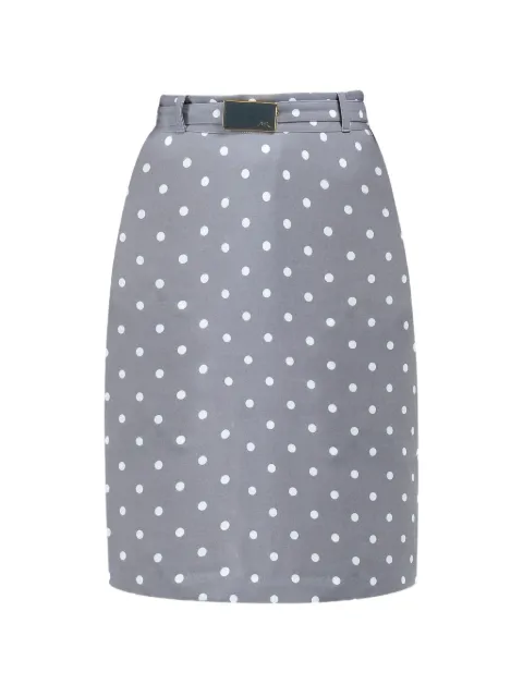 Rowen Rose polka-dots midi skirt
