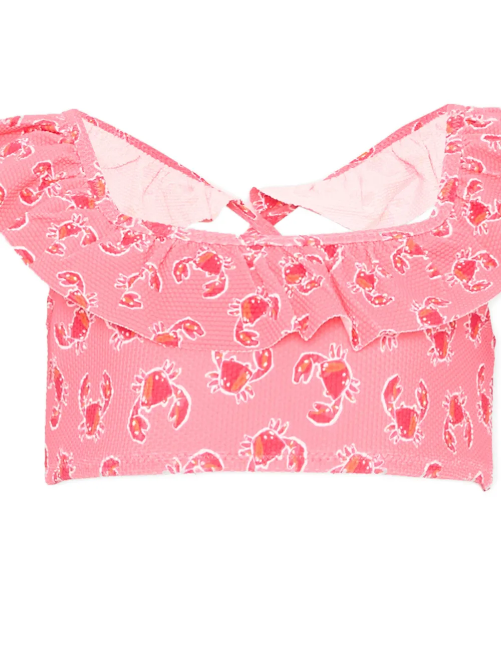  Mayoral Ruffled Crab Print Bikini - Pink 