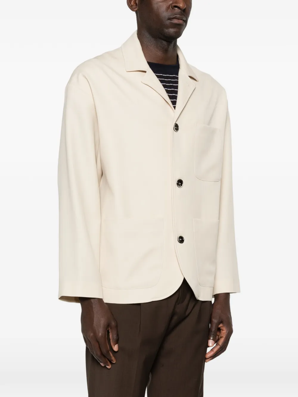  Nine In The Morning Caio Patch-pocket Blazer - Neutrals 
