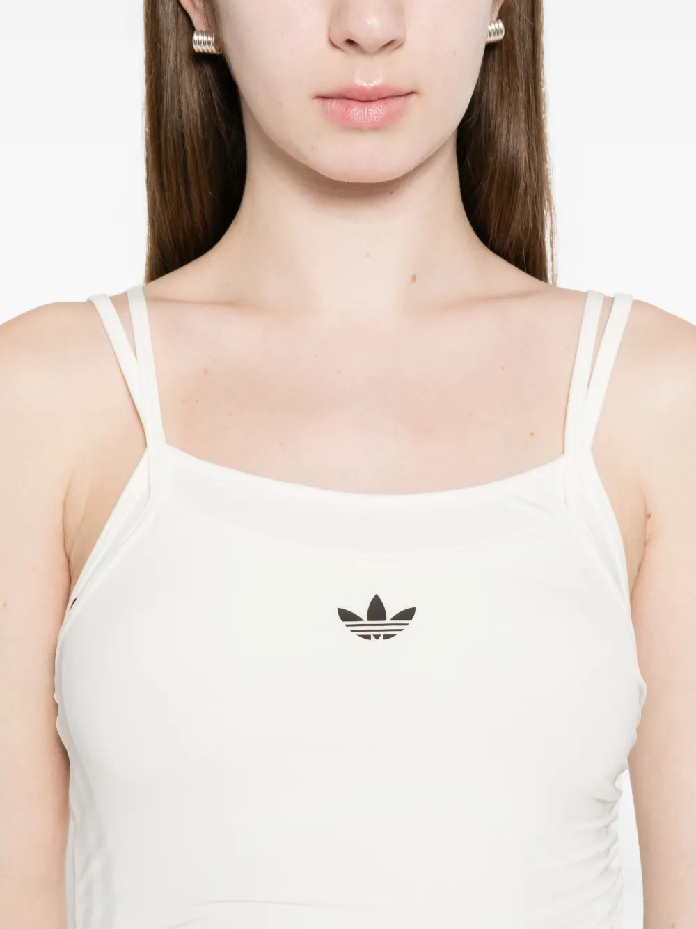 adidas Tanktop met dubbele bandjes Wit