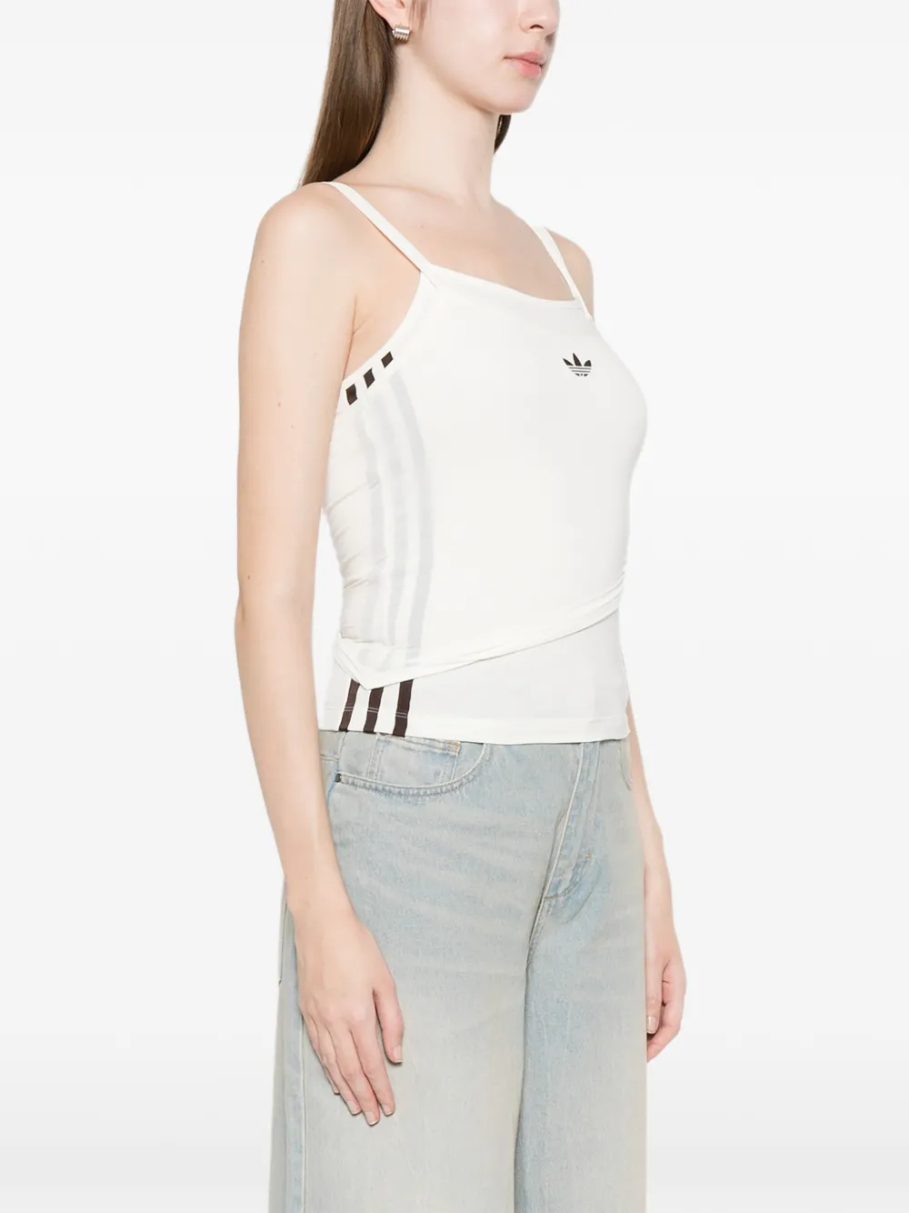 adidas Tanktop met dubbele bandjes Wit