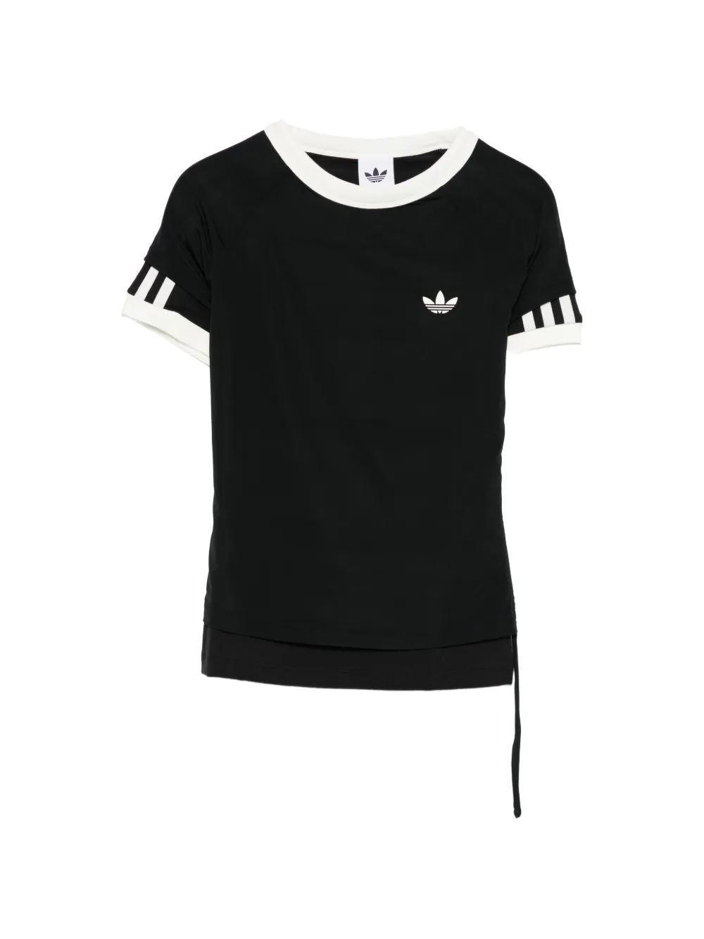 adidas three stripe logo T-shirt - Nero