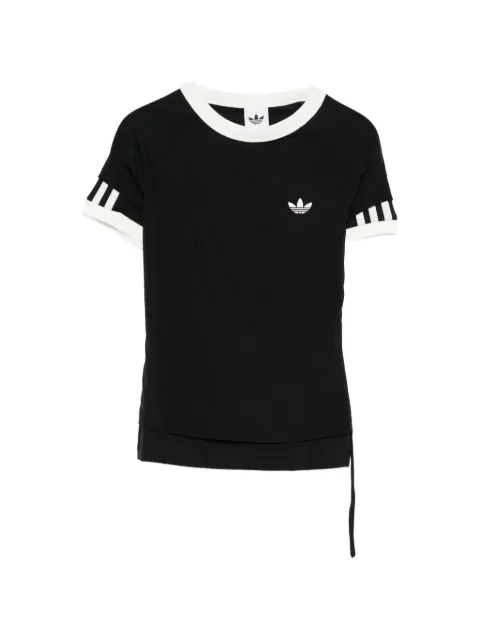 adidas 三条纹logo T恤