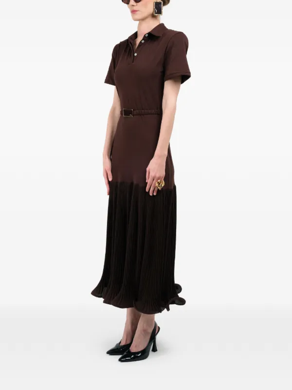 brown rose dress Gina Tricot rose print mesh burnout open back maxi dress in dark brown
