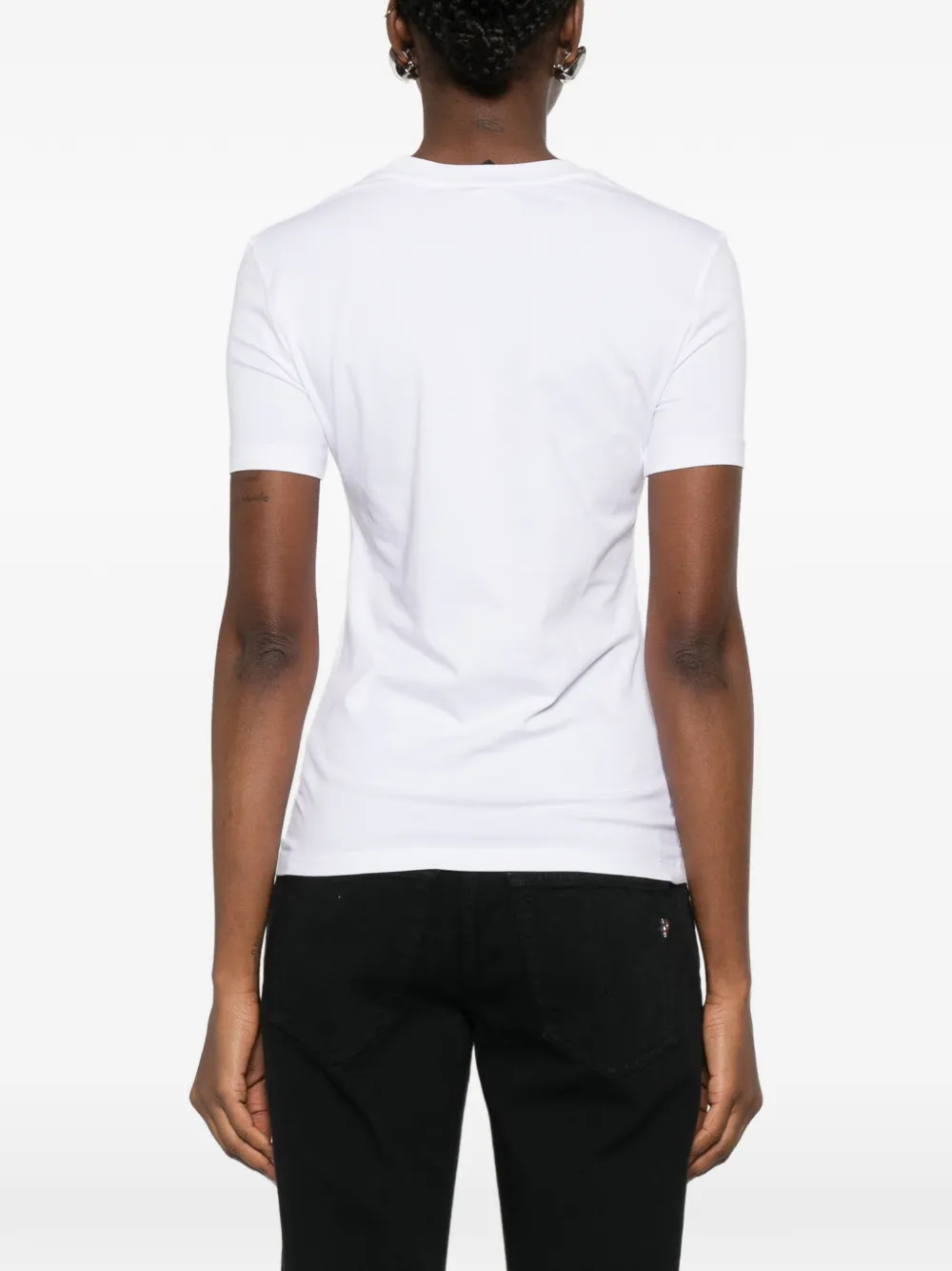 Versace Jeans Couture T-shirt met grafische print Wit