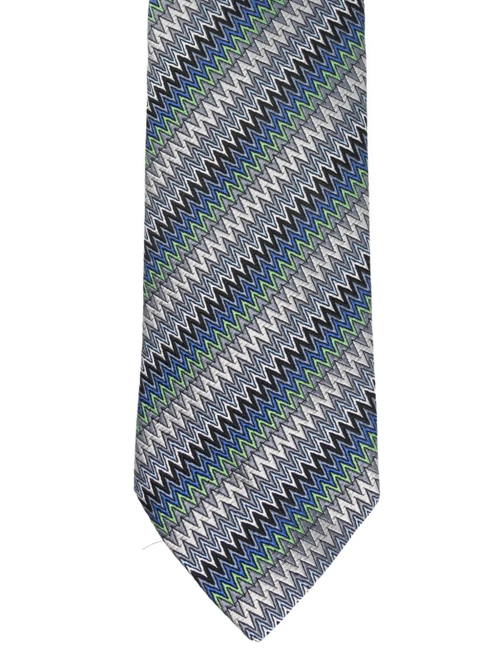  Missoni Zigzag-pattern Tie - Blue 