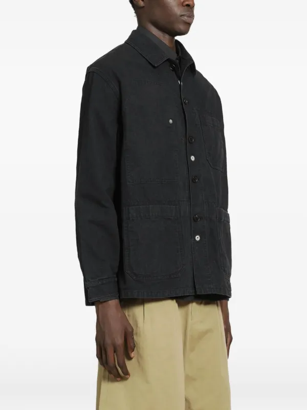 Comme Des Garçons Homme パッチポケット オーバーシャツ | ブラック