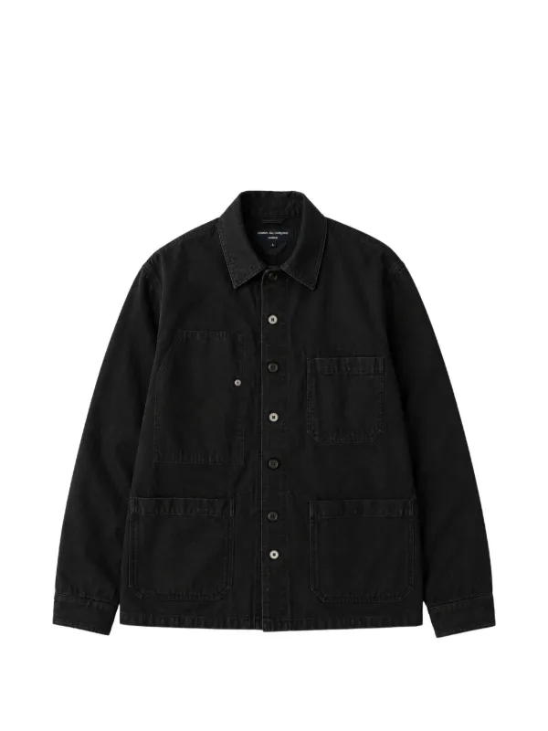 Comme Des Garçons Homme パッチポケット オーバーシャツ | ブラック
