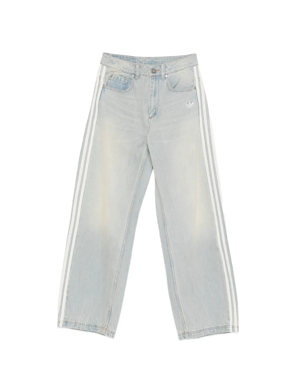 adidas five pockets stripe jeans - Blu
