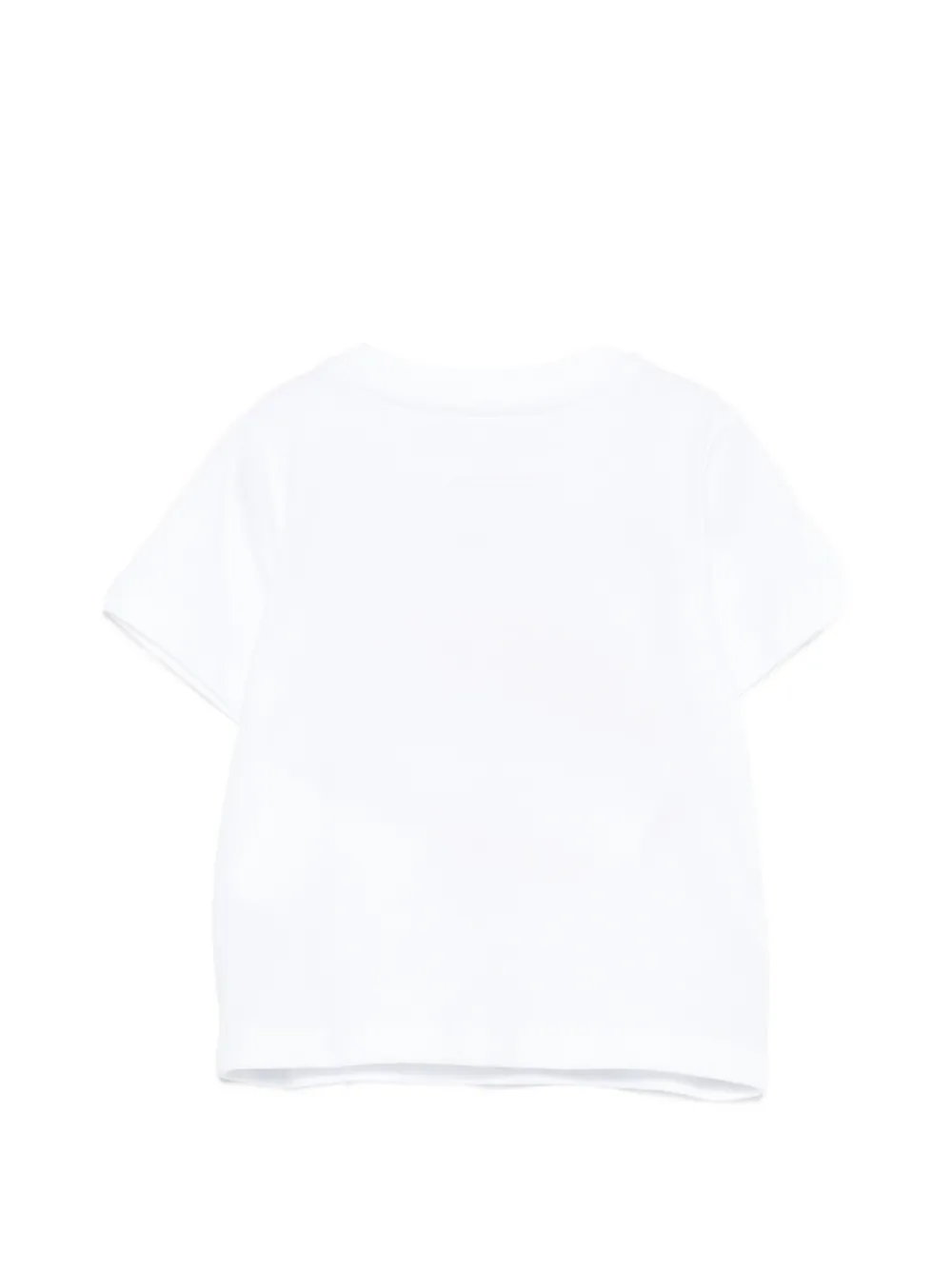 Stella McCartney Kids T-shirt met rits en patroon Wit