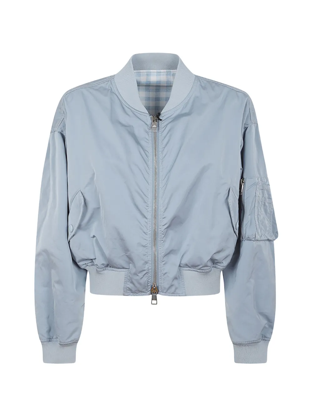 Ermanno Scervino Jacke mit Vichy-Karo - Blau