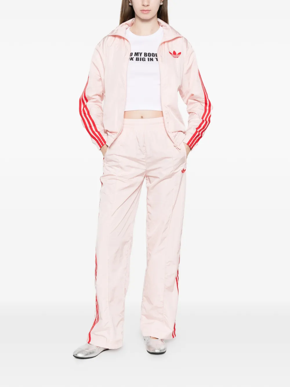 adidas Trainingsbroek met geborduurd logo Roze