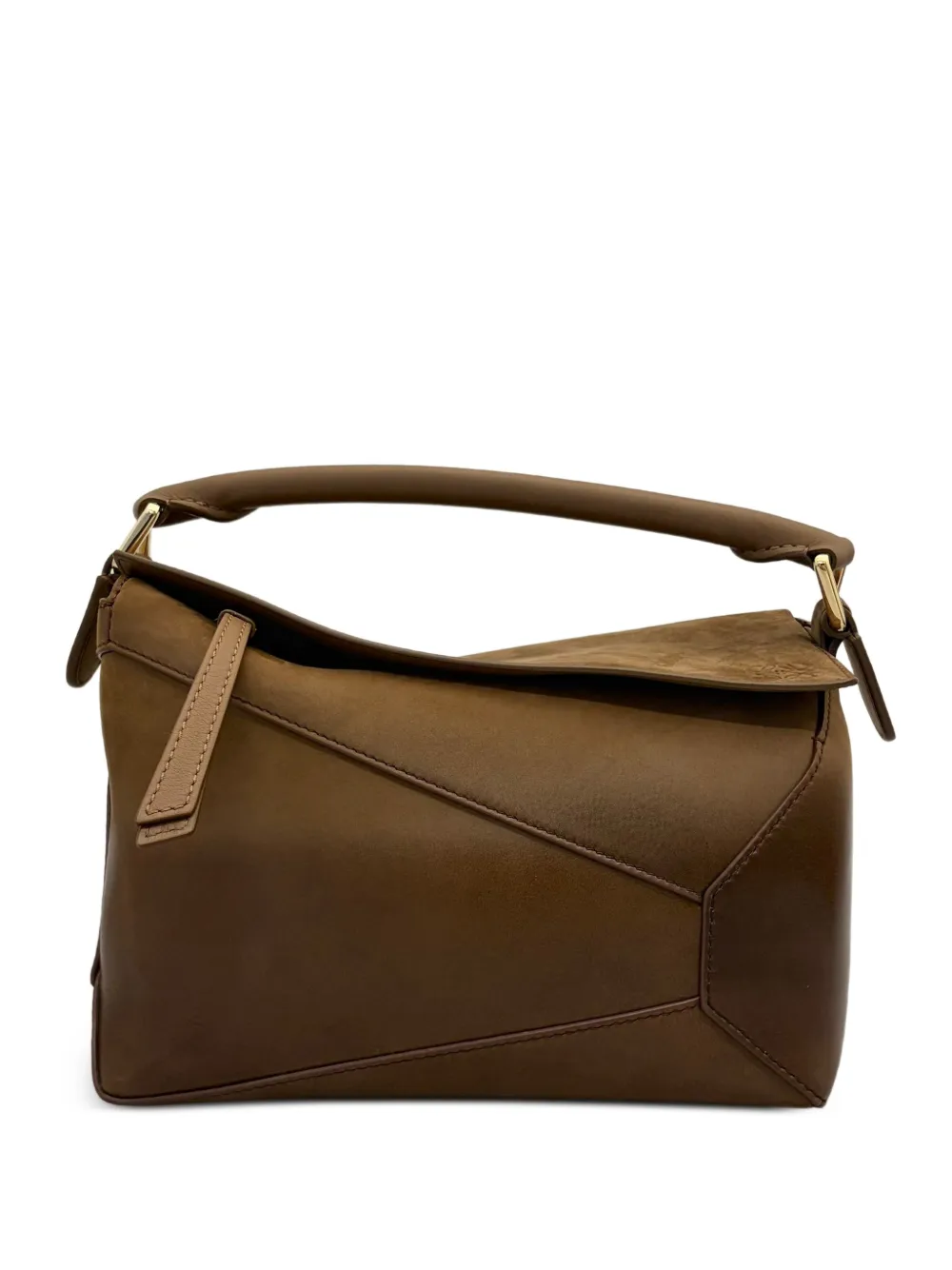 LOEWE Borsa tote Puzzle Edge piccola - Marrone