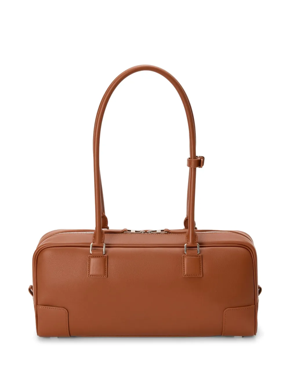 LOEWE Amazona 31 Cropped Bag in Shiny Calfskin in Brown, view 4