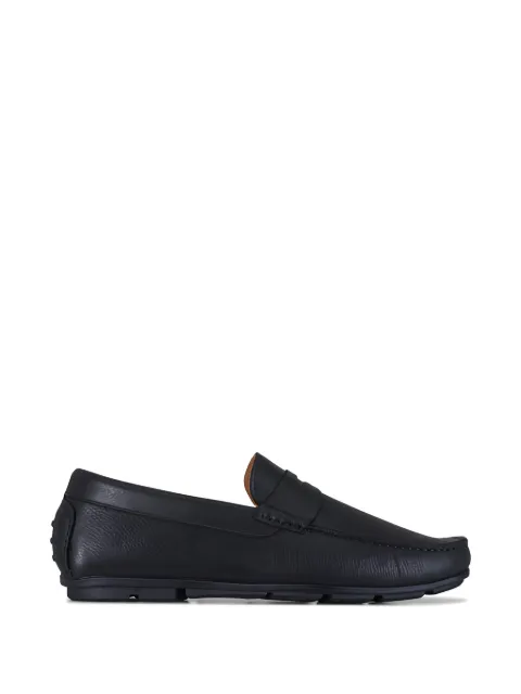 Aquatalia Enzo grained-leather loafers