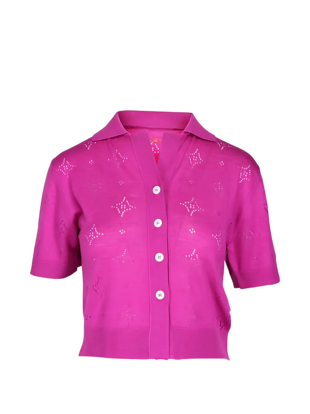Marni openwork shirt - Pink