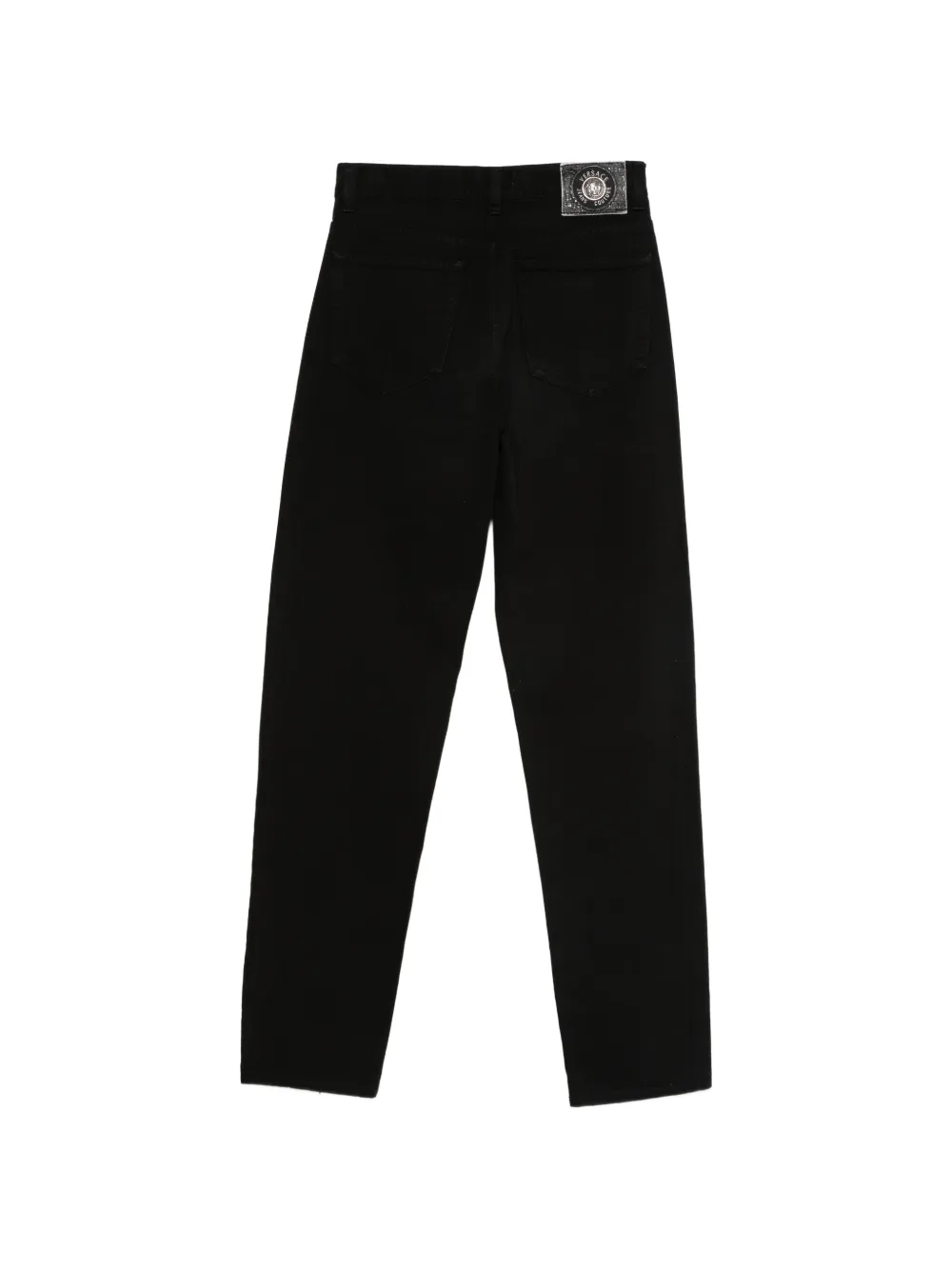 Versace Pre-Owned 1990s broek met logopatch Zwart