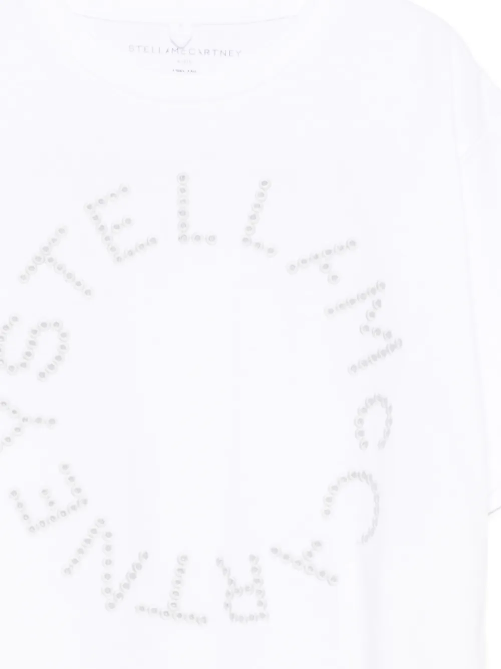 Stella McCartney Kids T-shirt met studs Wit